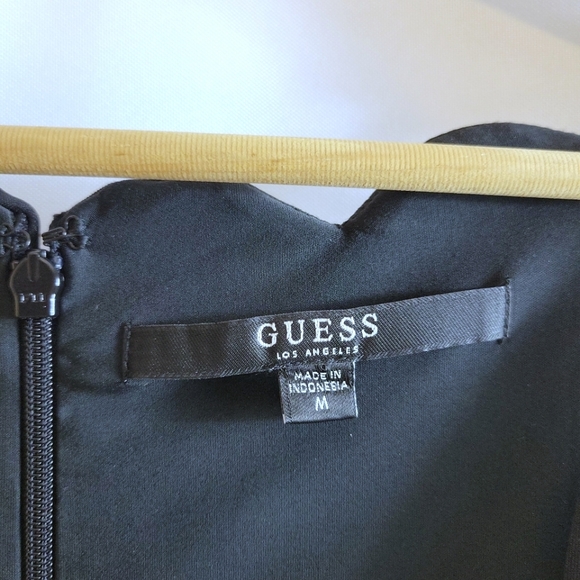 Guess Salina Scuba Dress Size Medium Black - Picture 12 of 16